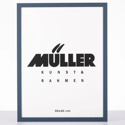 Houten kader Beieren 10x15 cm | blauw | normaal glas (2 mm)