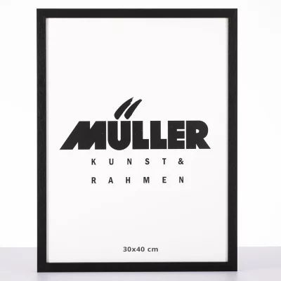 Houten kader Beieren 10x15 cm | zwart | normaal glas (2 mm)