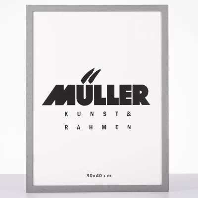 Houten kader Beieren op maat lichtgrijs | normaal glas (2 mm)