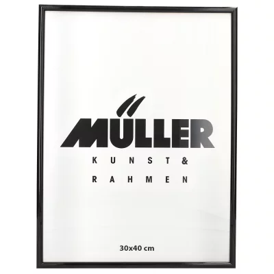 Houten fotolijst Hessen 28x35 cm | antraciet, glanzend | normaal glas (2 mm)