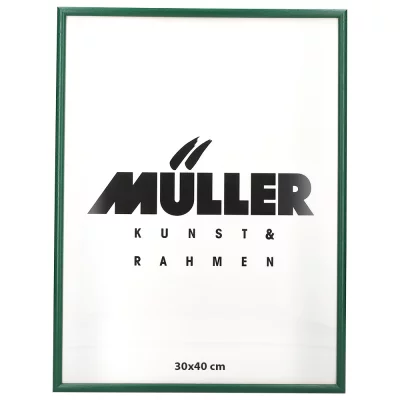 Houten fotolijst Hessen 28x35 cm | grasgroen | normaal glas (2 mm)