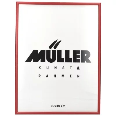Houten fotolijst Hessen op maat tulp rood | normaal glas (2 mm)