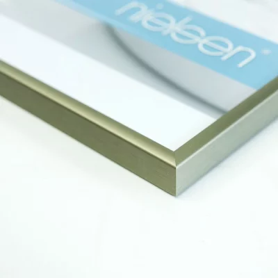 Alurahmen Classic 60x80 cm | Champagner | Normalglas (2 mm)