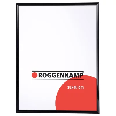 Alurahmen Profil R 21x29,7 cm (A4) | schwarz glänzend | Normalglas (3 mm)