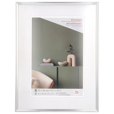 Kunststof kader Desire 10x15 cm | zilver | kunstglas (2 mm)