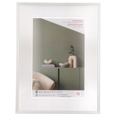 Kunststof kader Desire 10x15 cm | wit | kunstglas (2 mm)