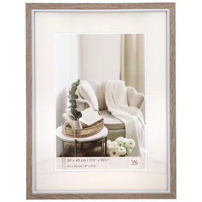 Houten kader Hygge (MDF) 10x15 cm | grijs | normaal glas (2 mm)