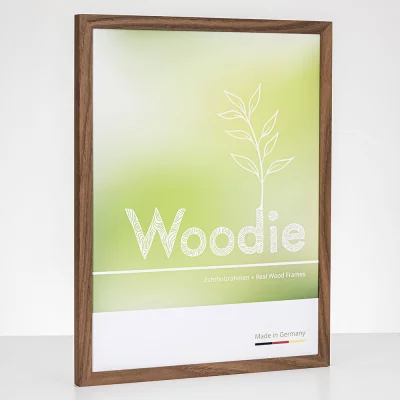 Holzrahmen Profil 116 9x9 cm | Esche dunkel | Normalglas