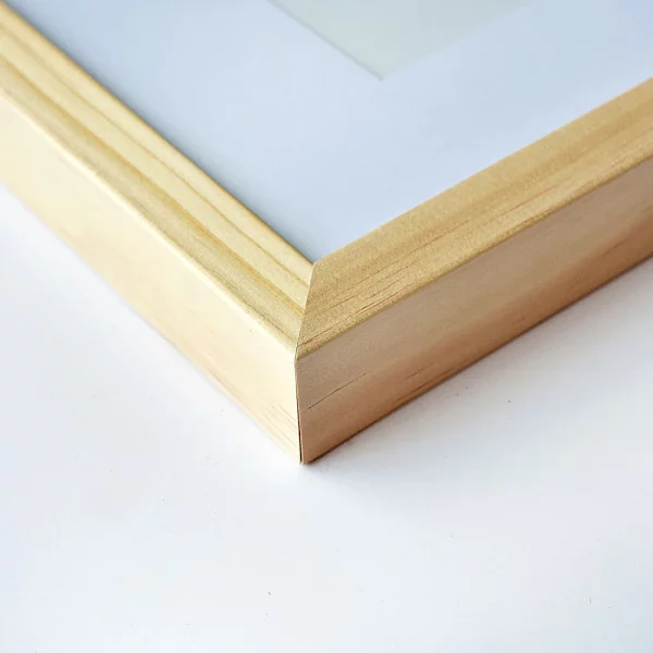 Cadre en bois Apollon avec passe-partout 13x18 cm (10x15 cm) | naturel | verre standard (2 mm)