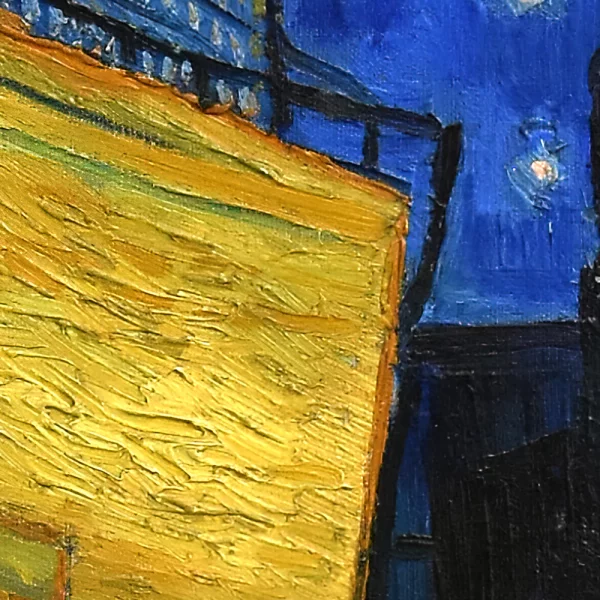 Poster mit Rahmen - Vincent van Gogh - Cafe Terrace at Night 13x18 cm | Schwarz