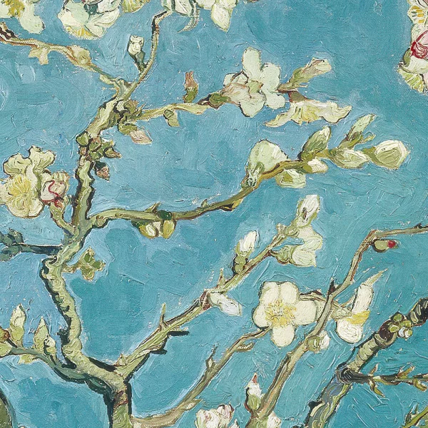 Poster mit Rahmen - Vincent van Gogh - Almond Blossom 13x18 cm | Schwarz