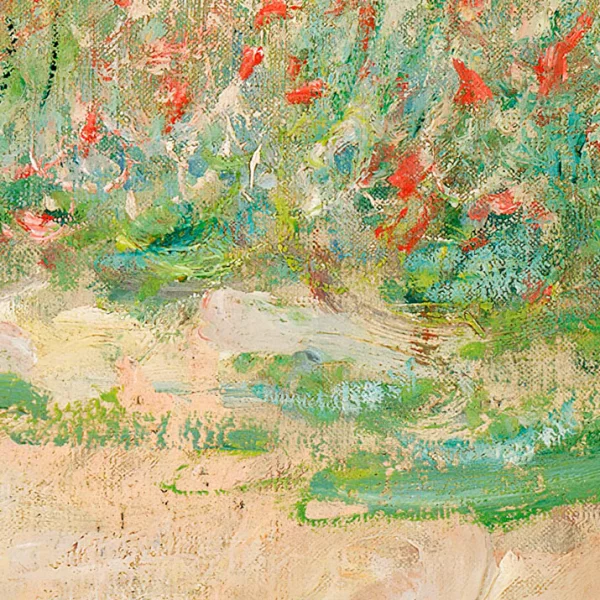 Poster mit Rahmen - Claude Monet - Path in the Wheat Fields at Pourville 13x18 cm | Schwarz