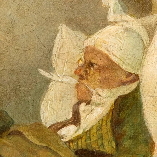 Poster mit Rahmen - Carl Spitzweg - Der arme Poet 13x18 cm | Schwarz
