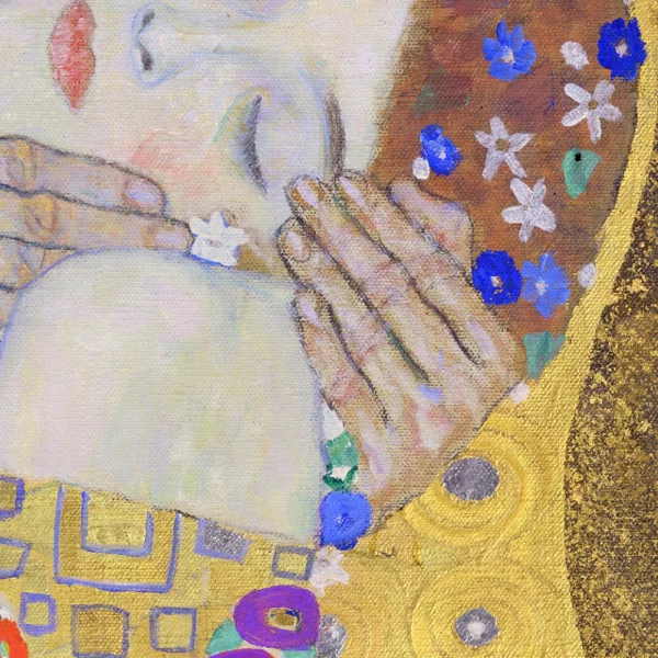Poster mit Rahmen - Gustav Klimt - The Kiss 13x18 cm | Schwarz