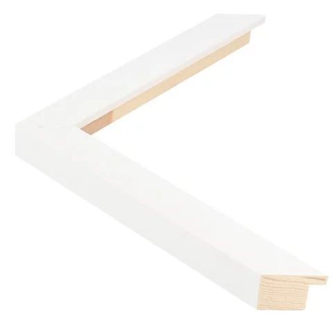 Cadre en bois TRIBECA -2 13x18 cm | White - Square | verre synthétique (2 mm)