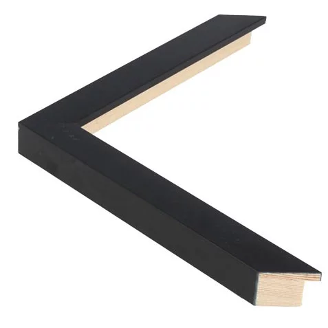 Cadre en bois TRIBECA -2 - sur mesure Black - Square | verre standard (2 mm)