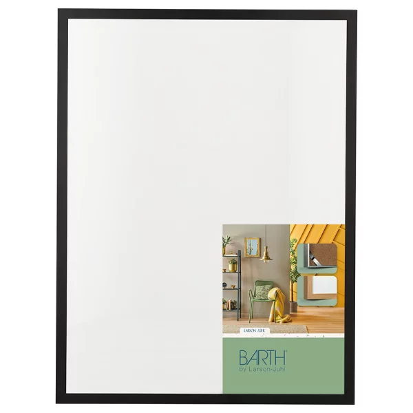 Alu Bilderrahmen BARTH - Serie 1125 - Maßanfertigung Schwarz | Normalglas (2 mm)