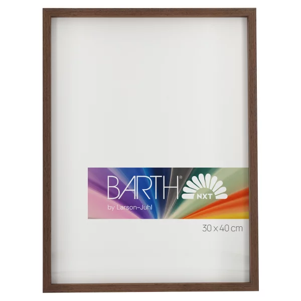 Alu-Bilderrahmen Barth NXT mit Distanzleiste, Serie 1131 - Maßanfertigung Wenge - Echtholzfurnier | Normalglas (2 mm)