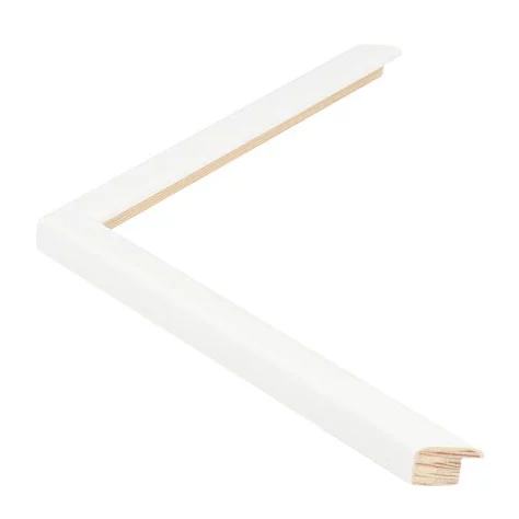 Cadre en bois TRIBECA - 1,3 13x18 cm | White - Small round | verre synthétique (2 mm)