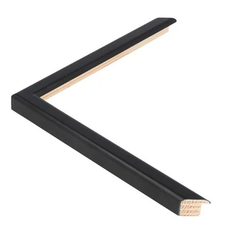 Cadre en bois TRIBECA - 1,3 - sur mesure Black - Small round | verre standard (2 mm)