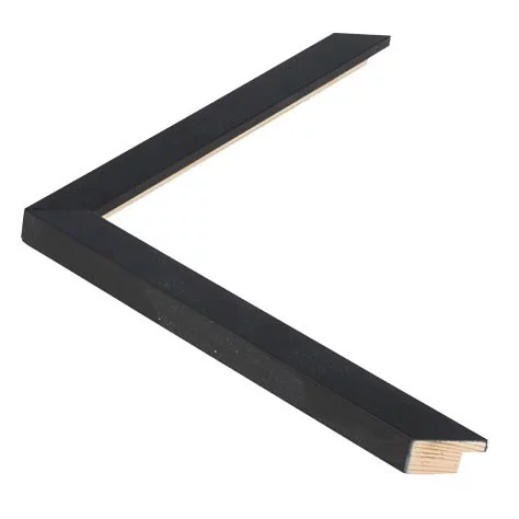 Holz Bilderrahmen TRIBECA 1,5 13x18 cm | Black - Small square | Normalglas (2 mm)