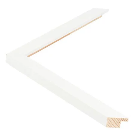 Cadre en bois TRIBECA - 1,5 13x18 cm | White - Small square | verre synthétique (2 mm)