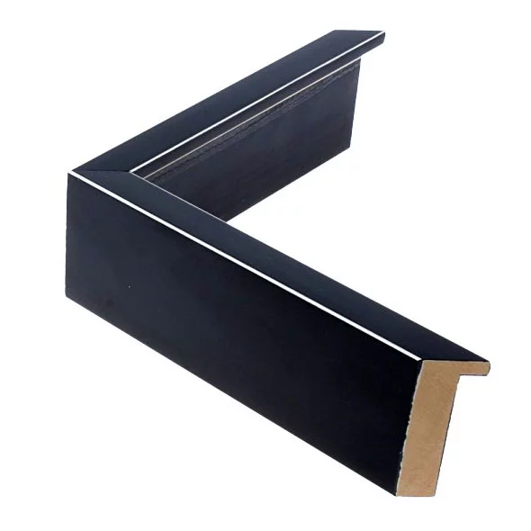 Holz Bilderrahmen GRAMERCY 1,6 24x30 cm | Black | Normalglas (2 mm)