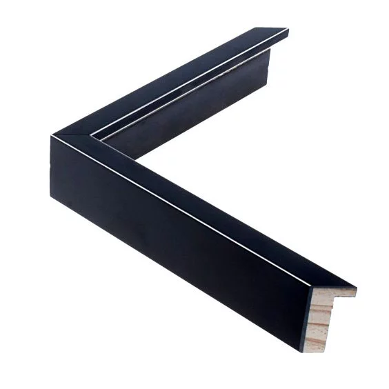 Holz Bilderrahmen GRAMERCY 1,4 13x18 cm | Black | Normalglas (2 mm)