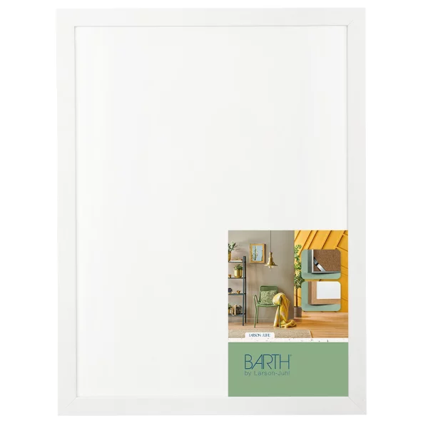 Alu Bilderrahmen BARTH - Serie 1828 - Maßanfertigung Weiß | Normalglas (2 mm)