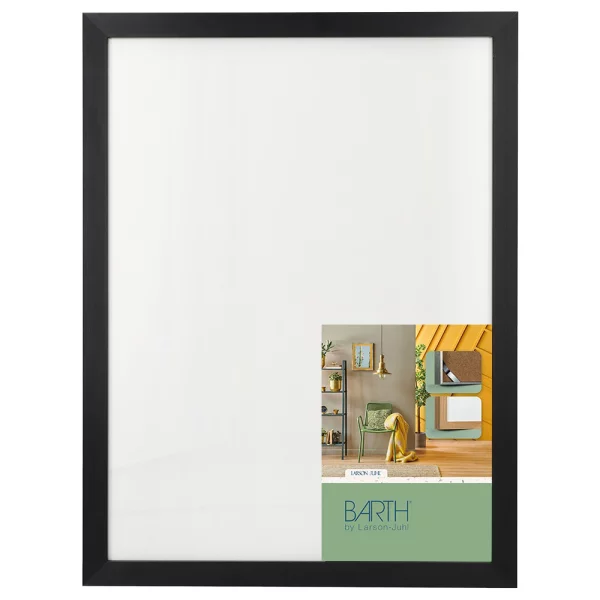 Alu Bilderrahmen Serie 1828 40x50 cm | Schwarz gebürstet | Normalglas (2 mm)