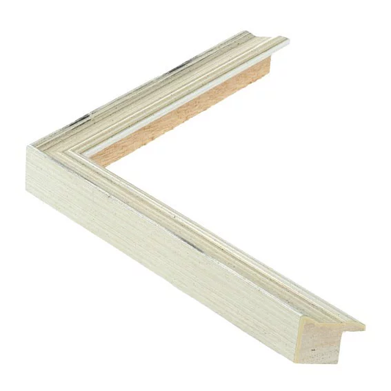 Holz Bilderrahmen ACADEMIE 1,8 24x30 cm | Silver | Normalglas (2 mm)