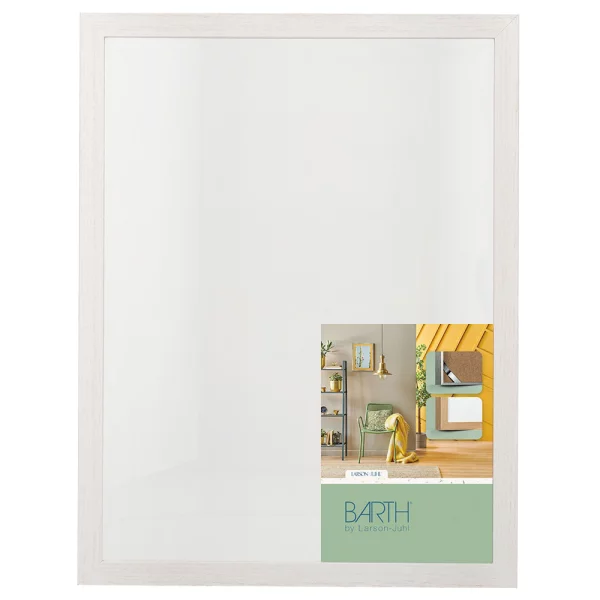 Houten fotolijst BARTH serie 210 50x70 cm | Esche weiß gefärbt | normaal glas (2 mm)