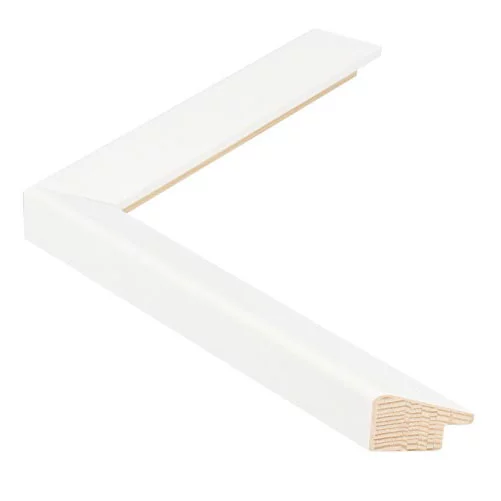 Cadre en bois TRIBECA -2,2 13x18 cm | White - Slope | verre synthétique (2 mm)