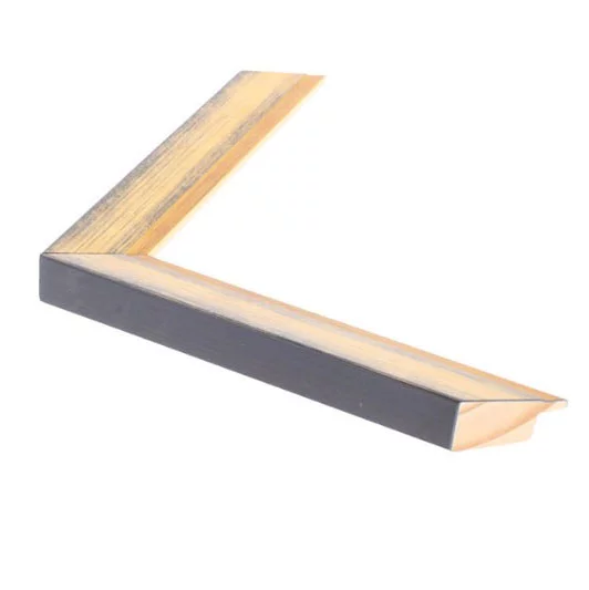 Holz Bilderrahmen DOMUS 27 24x30 cm | Gold | Normalglas (2 mm)