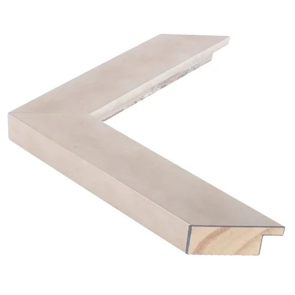 Holz Bilderrahmen GRAMERCY 3,8 42x59,4 cm (A2) | Brushed silver | Normalglas (2 mm)