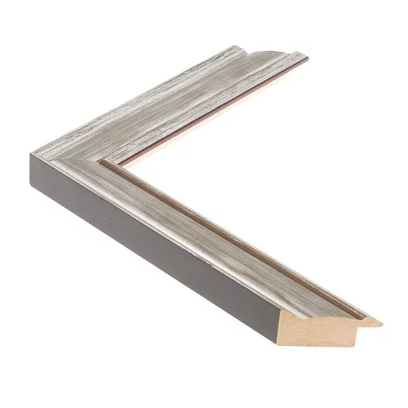 Holz Bilderrahmen Fenice 3,0 24x30 cm | Silber | Normalglas (2 mm)