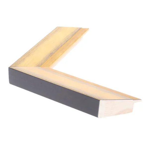 Holz Bilderrahmen DOMUS 45 42x59,4 cm (A2) | Gold | Normalglas (2 mm)
