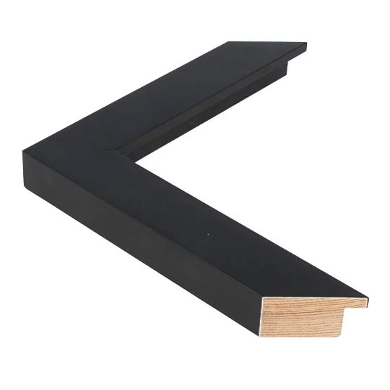 Holz Bilderrahmen TRIBECA 3 24x30 cm | Black - Cube | Normalglas (2 mm)