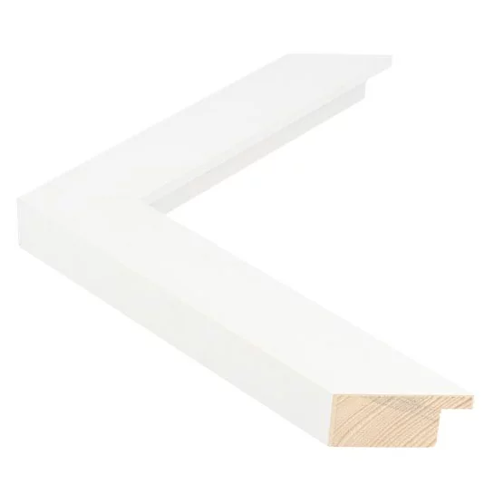 Cadre en bois TRIBECA - 3 13x18 cm | White - Cube | verre synthétique (2 mm)