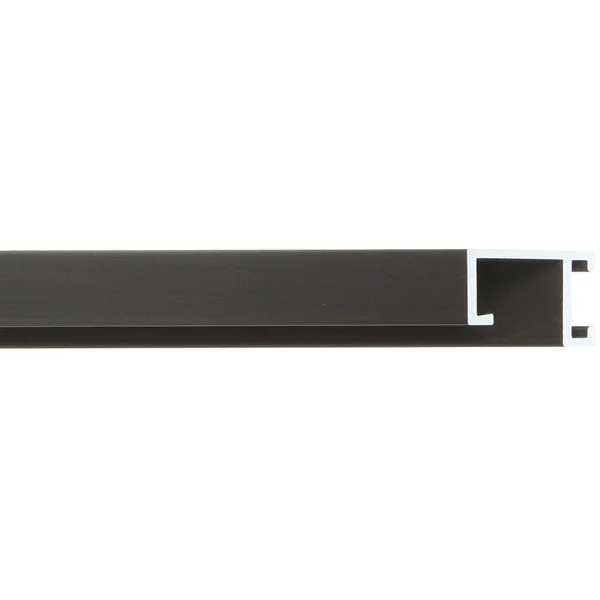 Alu Bilderrahmen Serie 403 42x59,4 cm (A2) | Schwarz matt, gebürstet | Normalglas (2 mm)