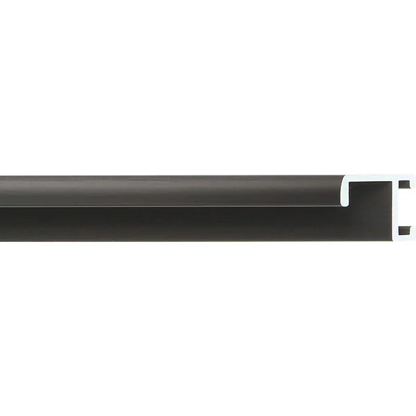 Cadre en aluminium série 404 - sur mesure noir mat, brossé | verre standard (2 mm)