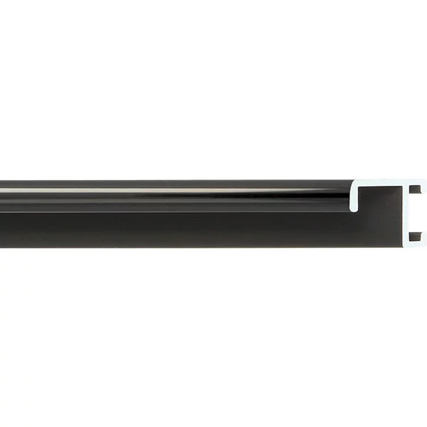 Cadre en aluminium série 404 - sur mesure noir poli, brossé | verre standard (2 mm)