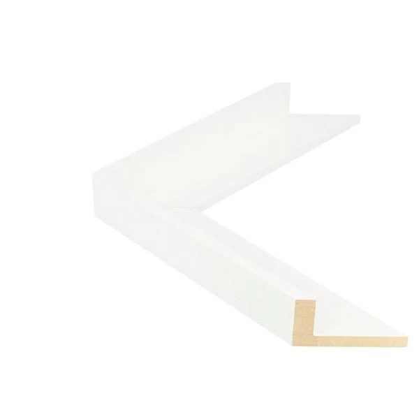 Baklijst AVANT I, 4,05 op maat wit op natuur | lege lijst (zonder glas en achterwand)