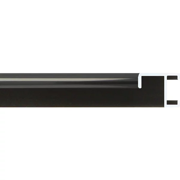 Cadre en aluminium série 411 - sur mesure noir poli, brossé | verre standard (2 mm)