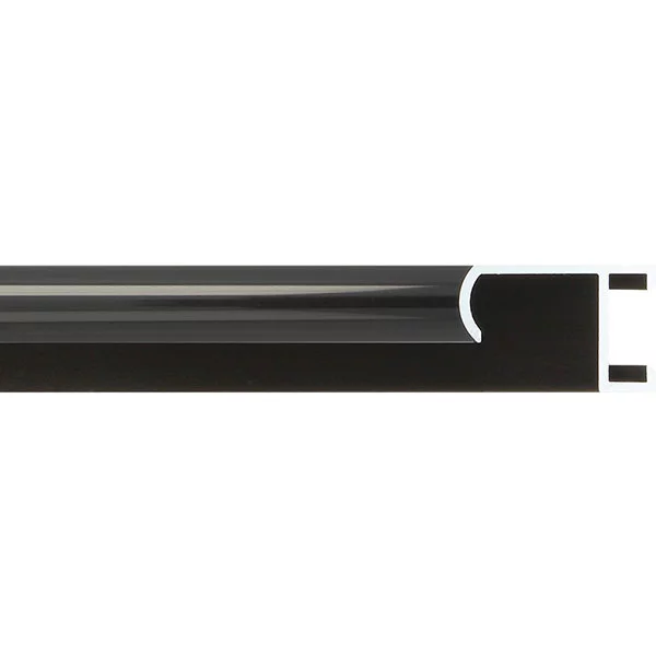 Cadre en aluminium série 415 - sur mesure noir poli, brossé | verre standard (2 mm)