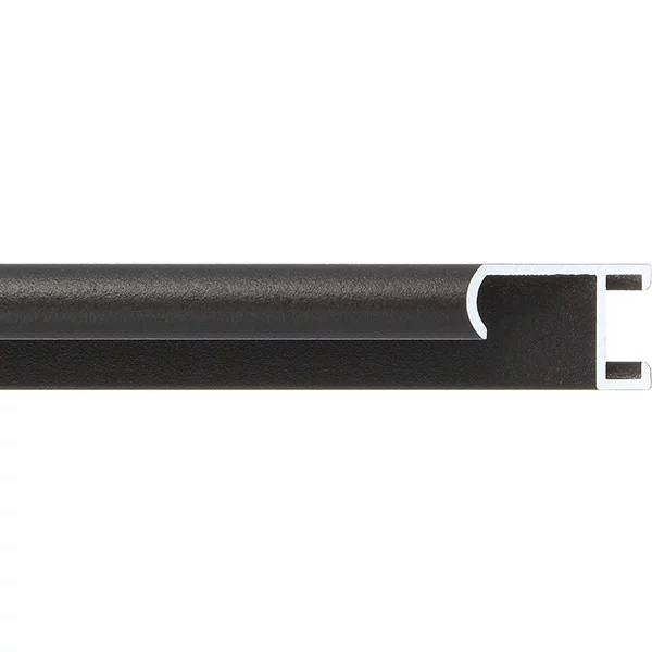 Cadre en aluminium série 415 - sur mesure noir, revêtu par poudre | verre standard (2 mm)