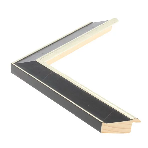 Holz Bilderrahmen CANALETTO 3 15x20 cm | Ebony | Normalglas (2 mm)