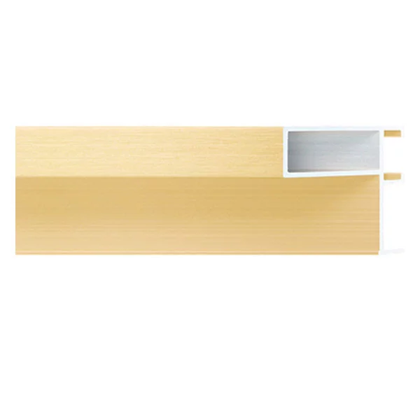 Aluminium baklijst serie 428 op maat Gold matt, gebürstet | lege lijst (zonder glas en achterwand)