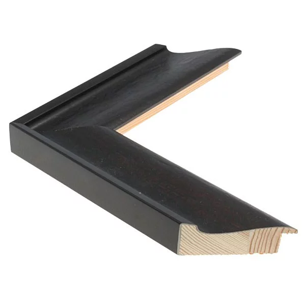 Cadre en bois DRESDEN 5 - sur mesure brun noir | verre standard (2 mm)