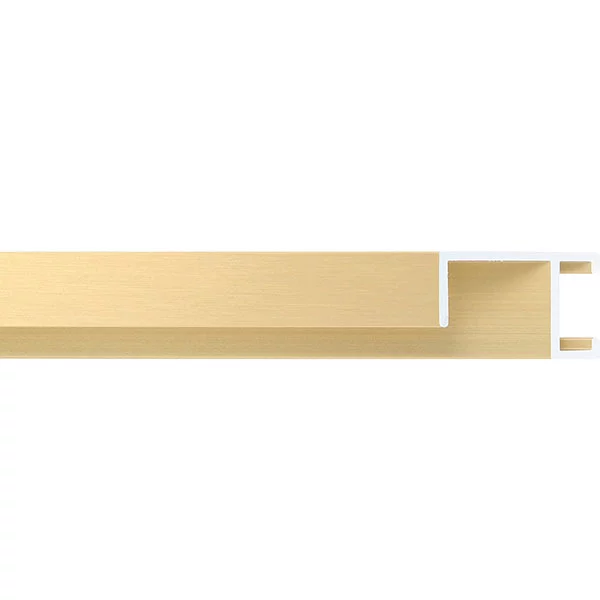 Alu Bilderrahmen Serie 450 24x30 cm | Gold matt, gebürstet | Normalglas (2 mm)